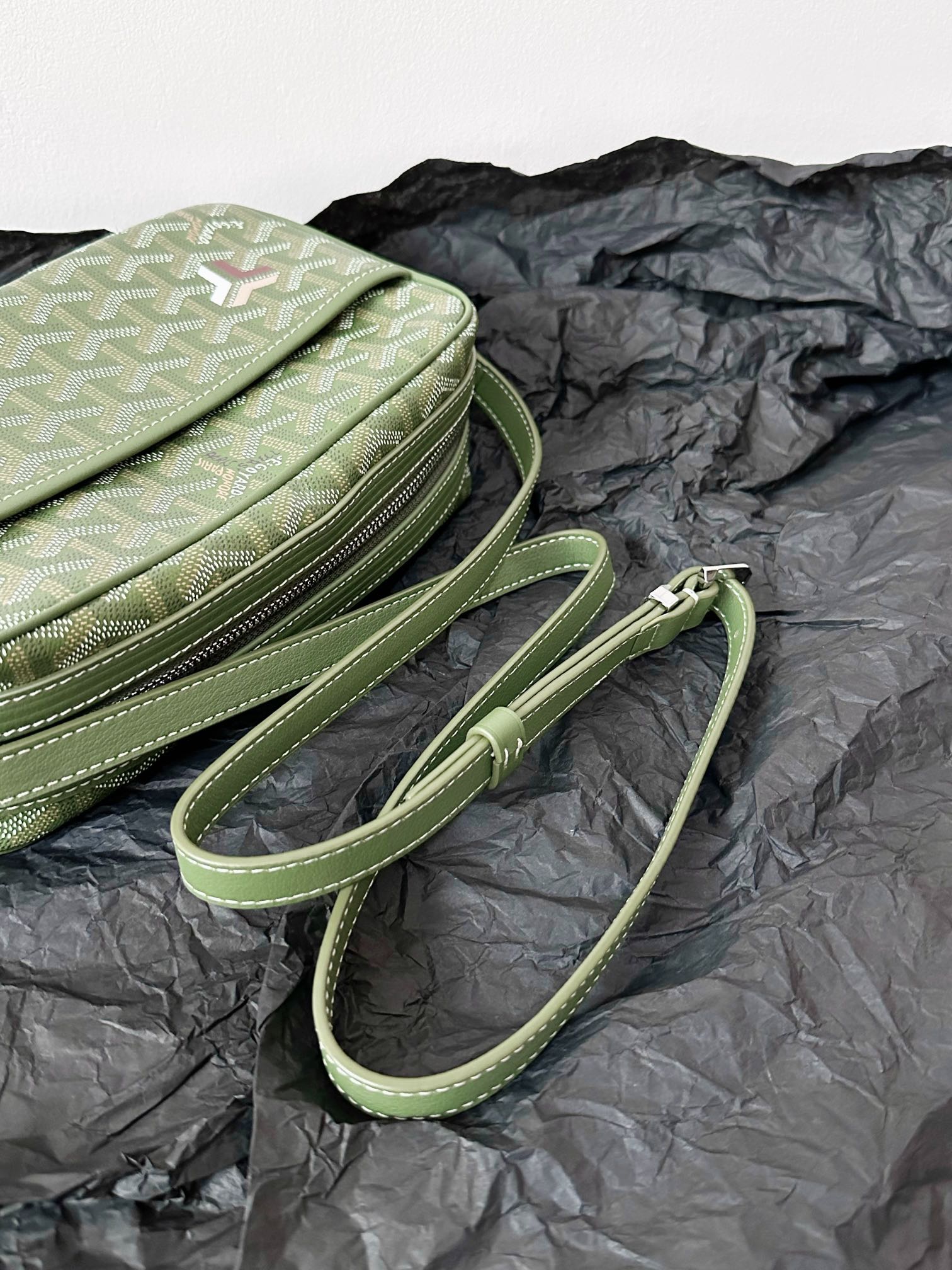 고야드 그린 고야딘 캅베르 백 PM 카메라백