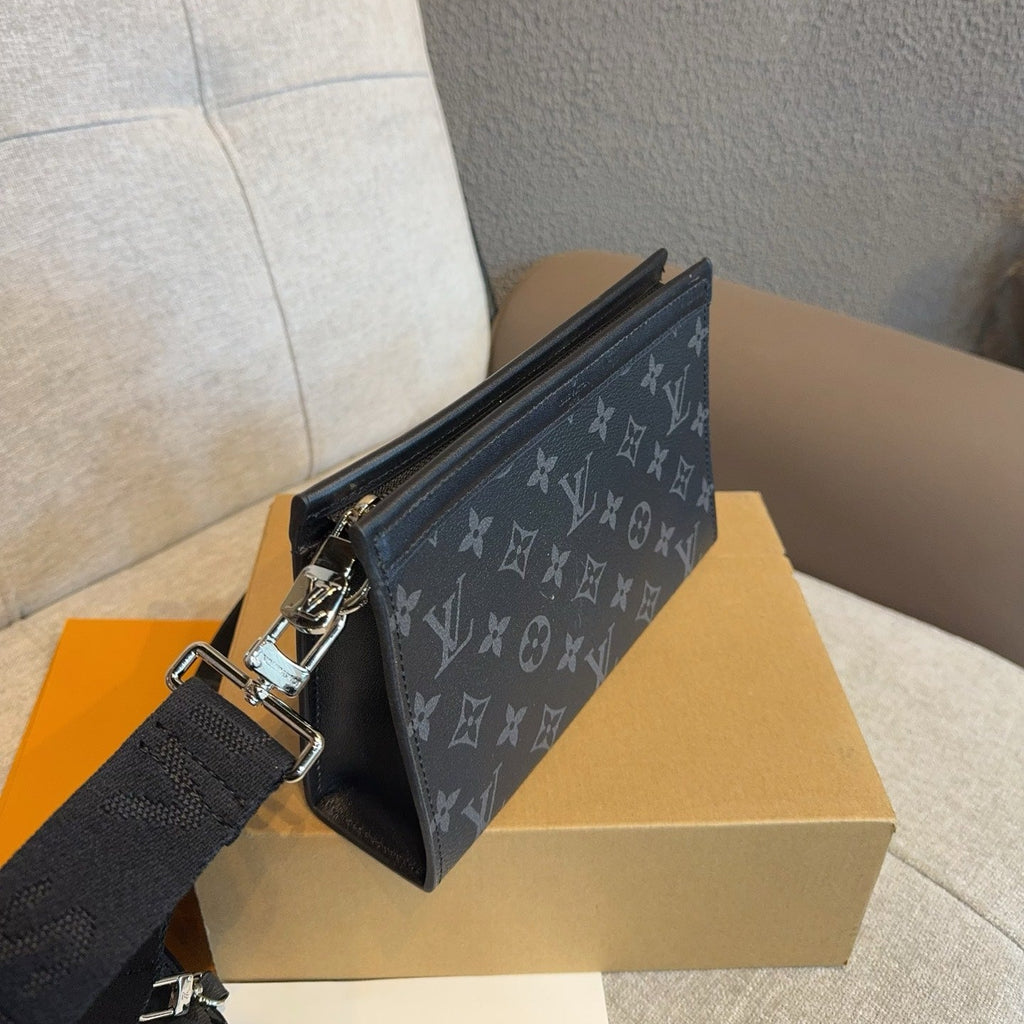 루이비통 블랙 모노그램 이클립스 리버스 가스통 웨어러블 월릿