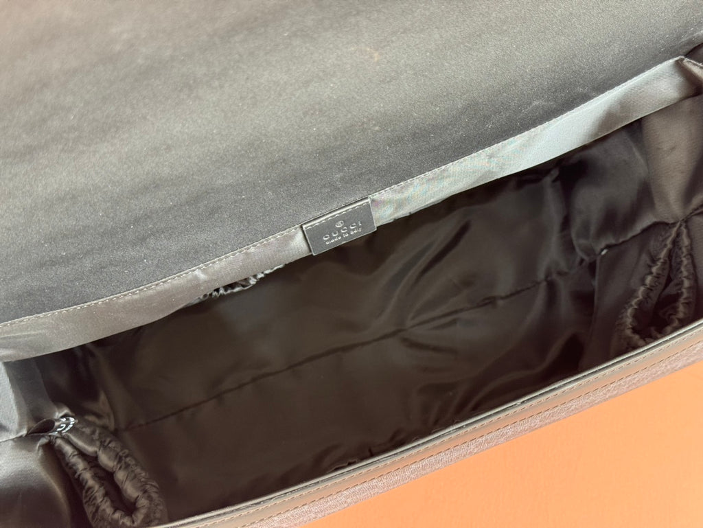 구찌 블랙 그레이 GG 슈프림 라지 메신저백 크로스백