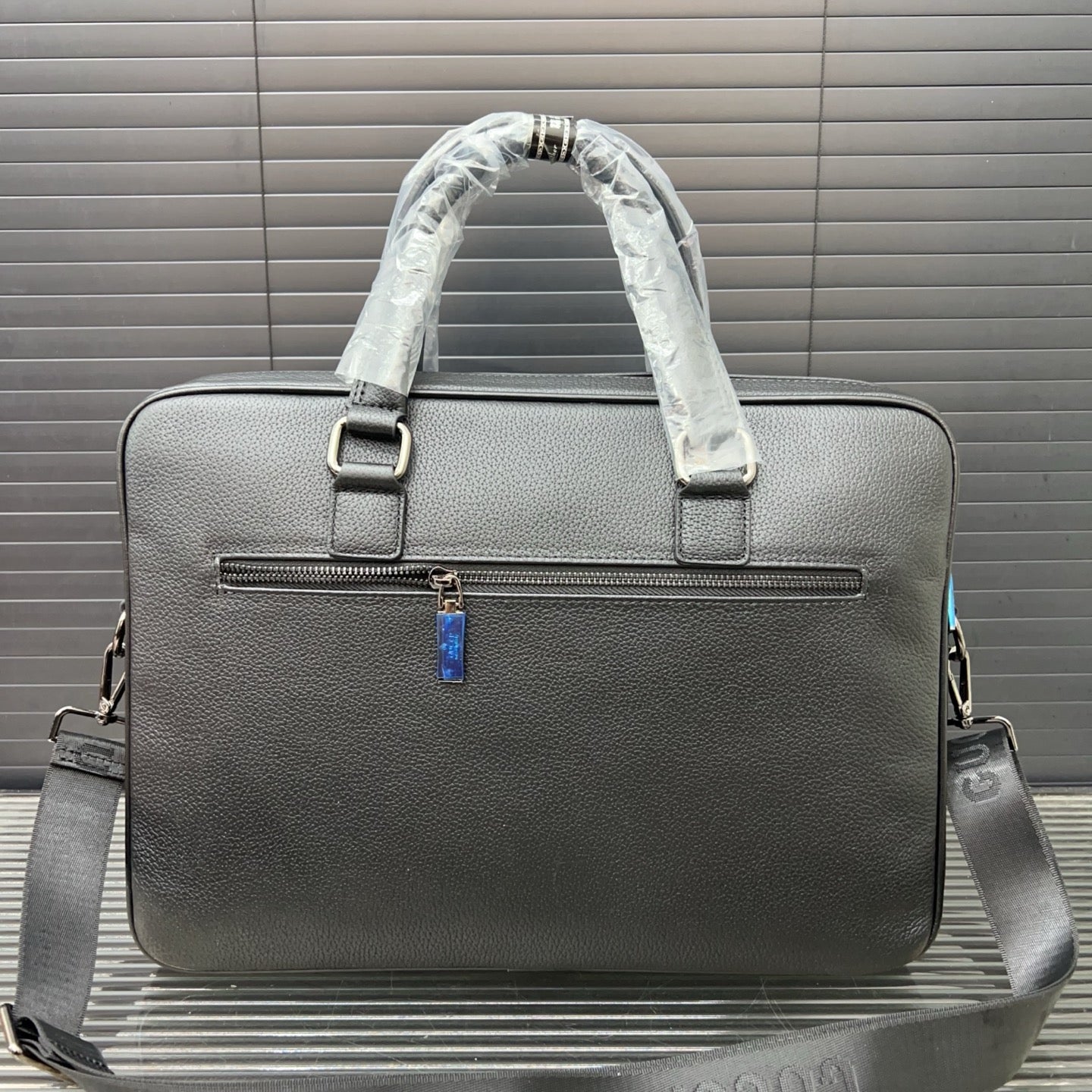 구찌 인터로킹 G 블랙 가죽 남성 서류 가방