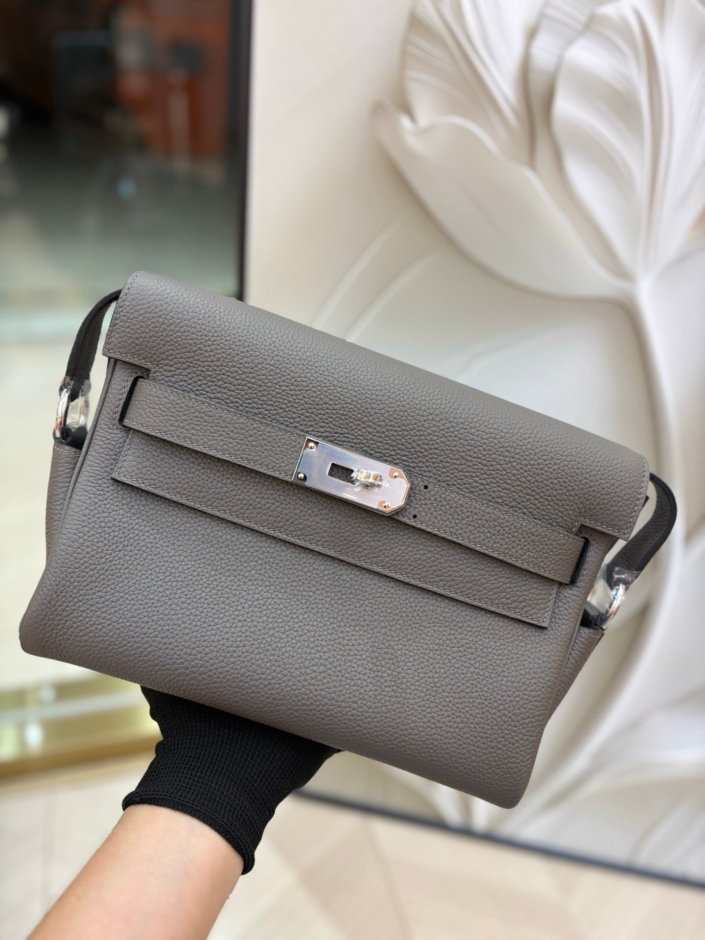 에르메스 에땅 토고 가죽 켈리 메신저 PM 백