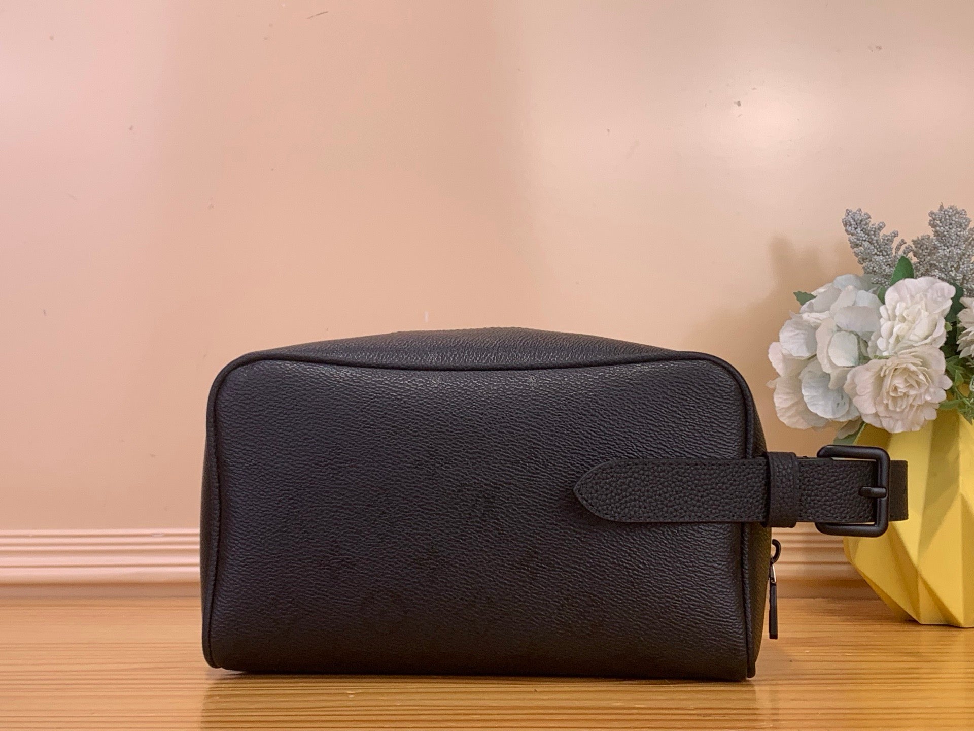 루이비통 파피용 블랙 가죽 BB 파피용