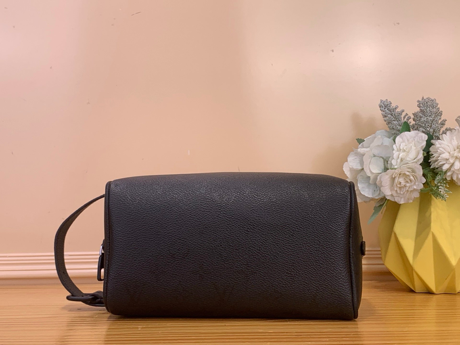 루이비통 파피용 블랙 가죽 BB 파피용