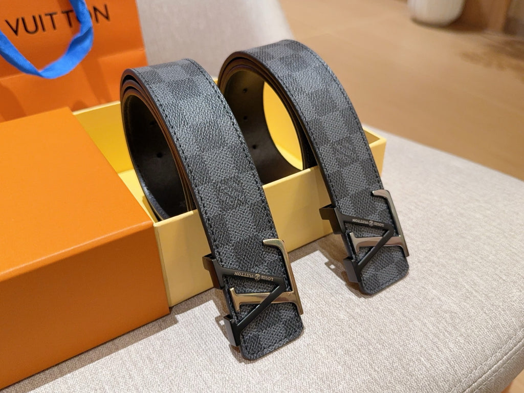 루이비통 LV 이니셜 다미에 그라파이트 벨트 2COLOR