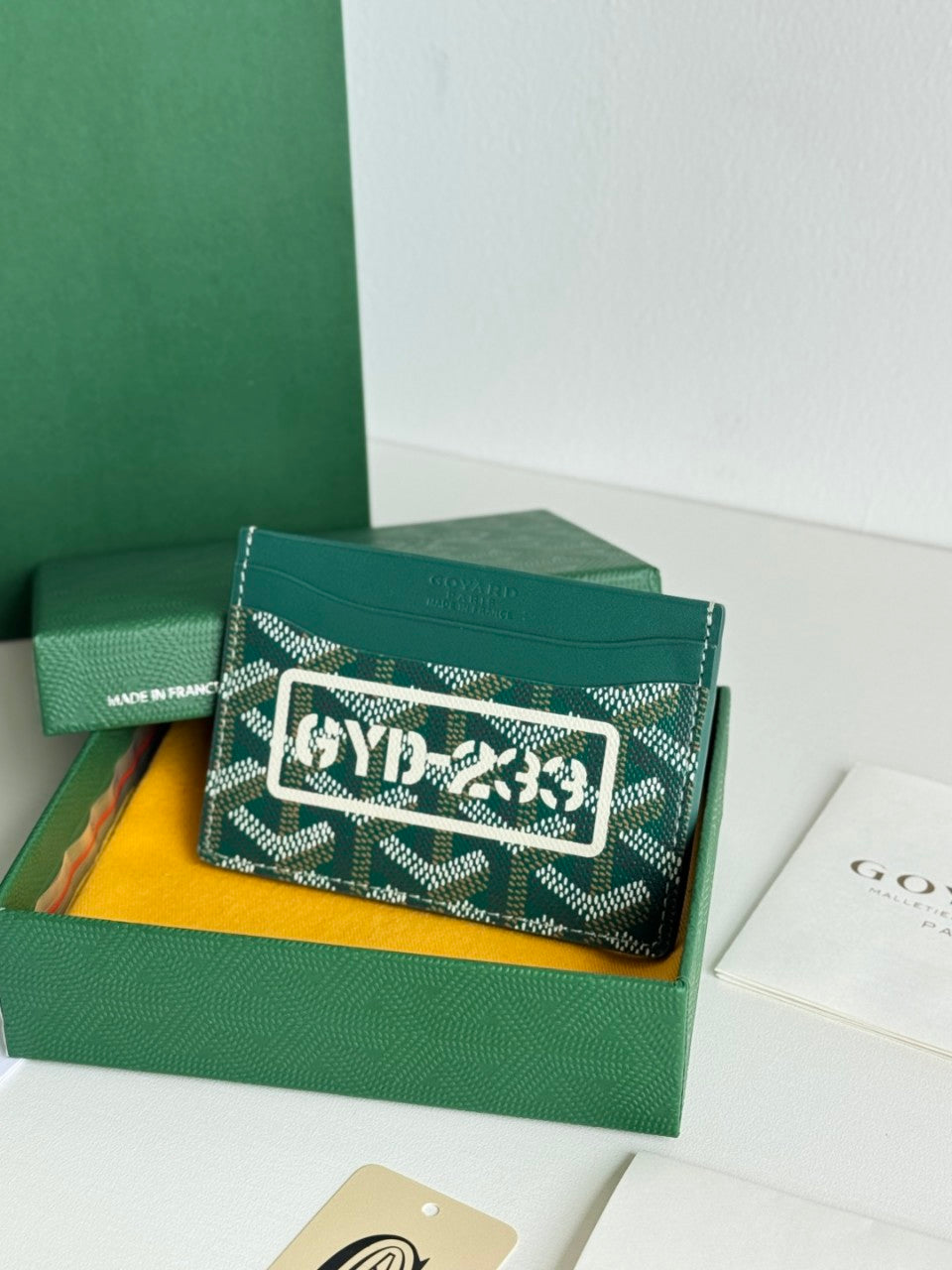 고야드 그린 생쉴피스 카드 홀더 GYD-233 커스텀