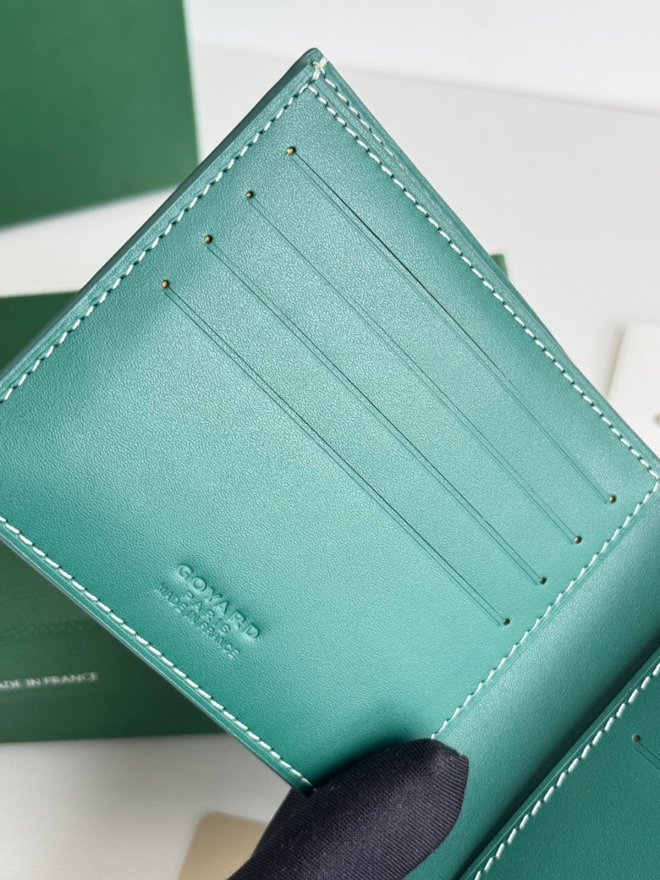고야드 그린 빅투아르 반지갑 커스텀
