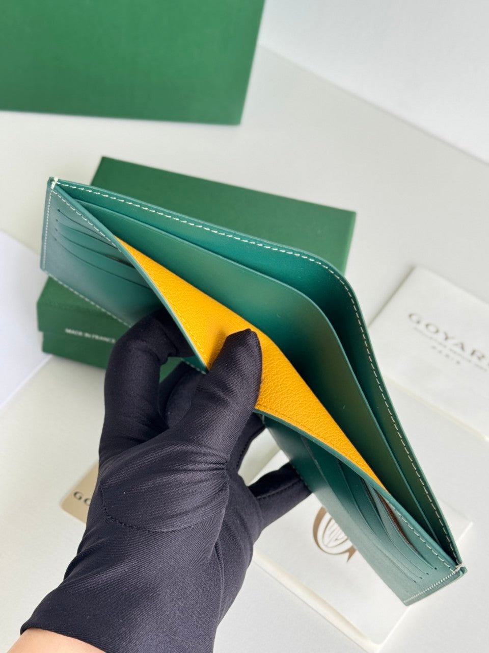 고야드 그린 빅투아르 반지갑 커스텀