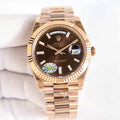 롤렉스 데이데이트 에버로즈골드 금통 40mm 초코 바게트다이아