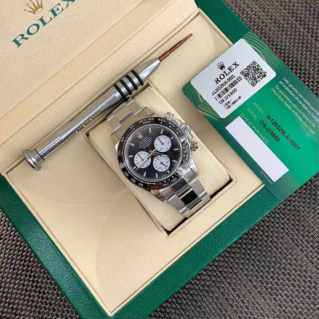 롤렉스 화이트 골드 블랙 르망 데이토나 40mm