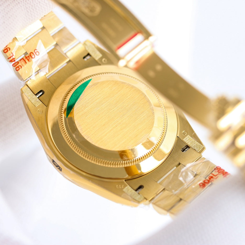롤렉스 그린 옴브레 옐로우 골드 데이데이트 40mm