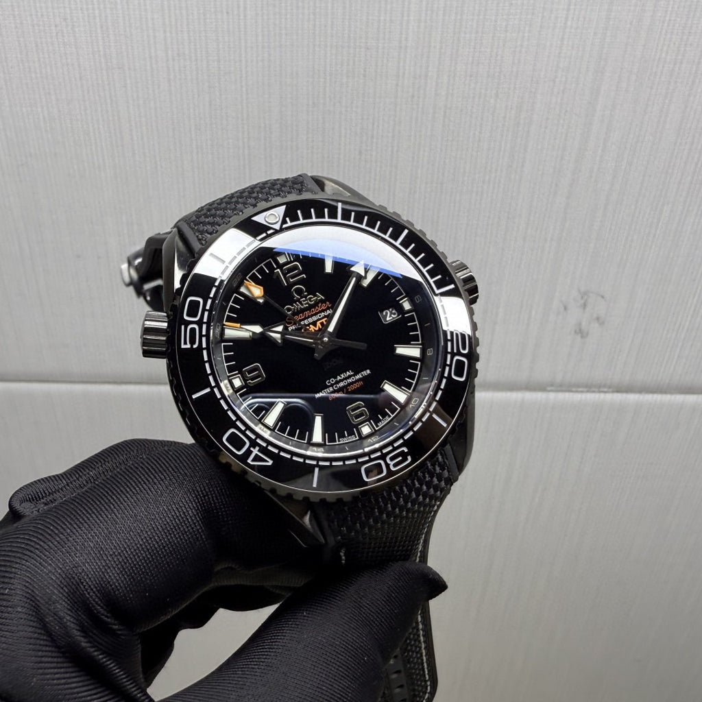오메가 씨마스터 플래닛 오션 600M GMT 딥 블랙 45.5mm