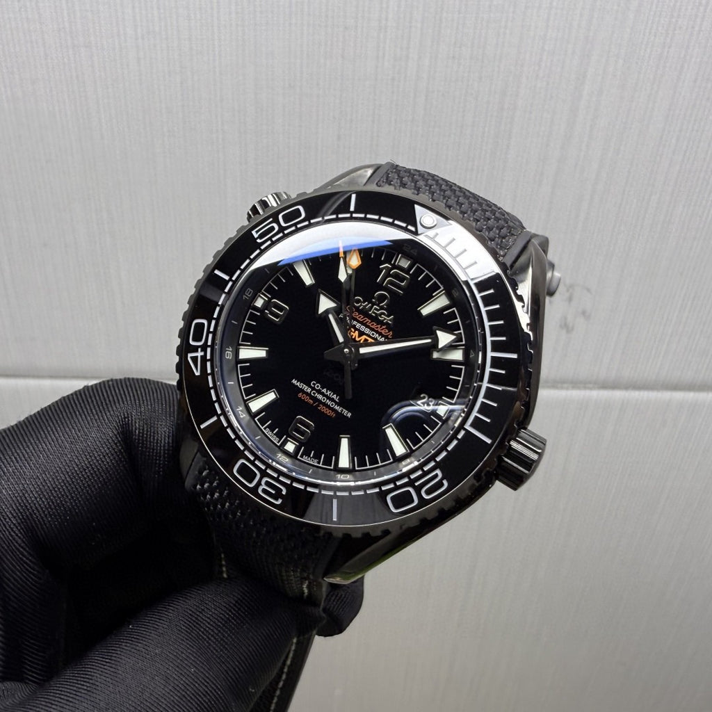 오메가 씨마스터 플래닛 오션 600M GMT 딥 블랙 45.5mm