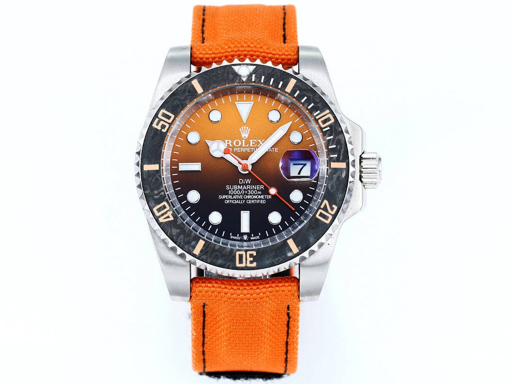 롤렉스 DiW 서브마리너 퍼시몬 오렌지 나일론 40mm