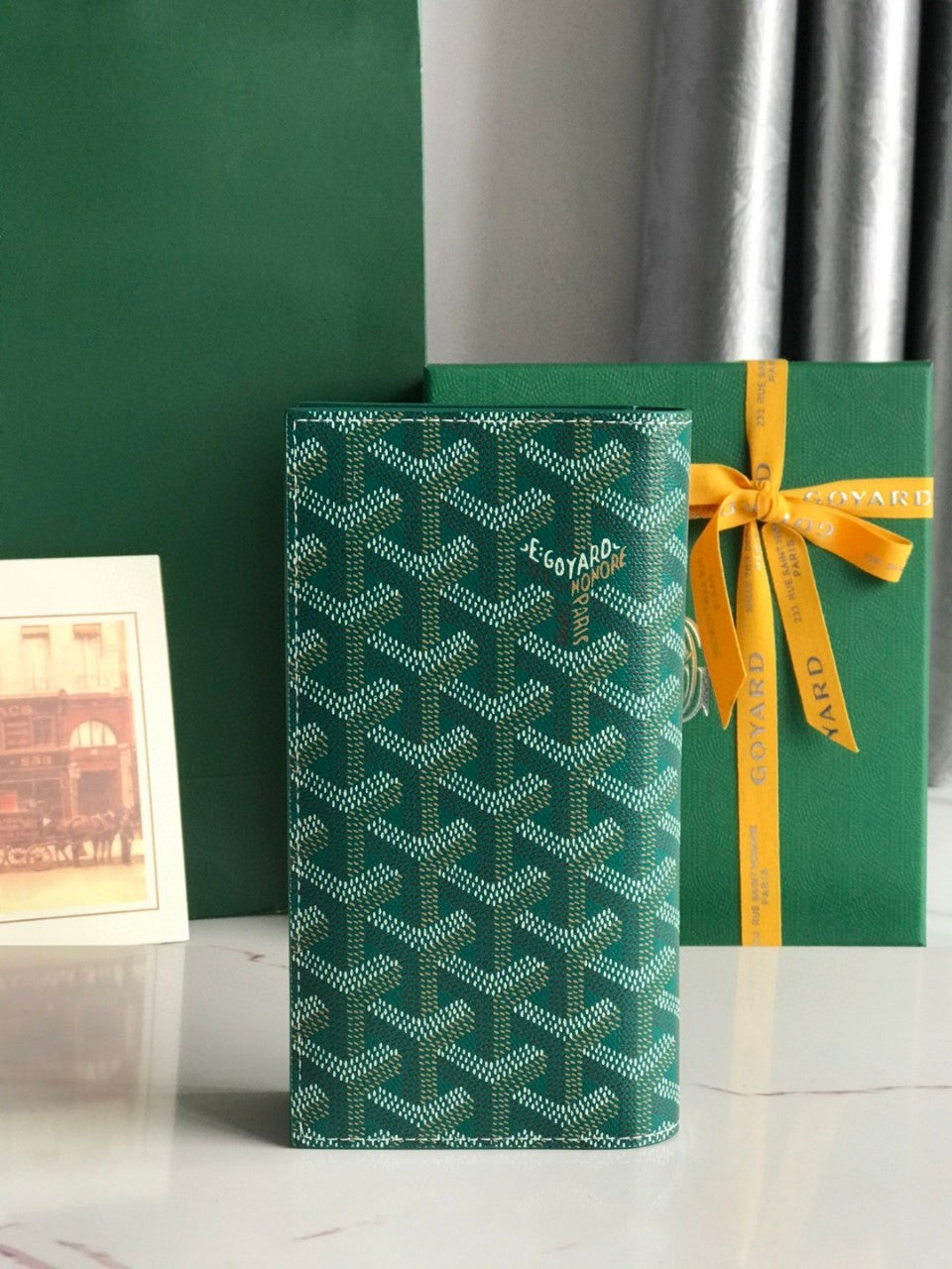 고야드 그린 생피에르 카드홀더 반지갑