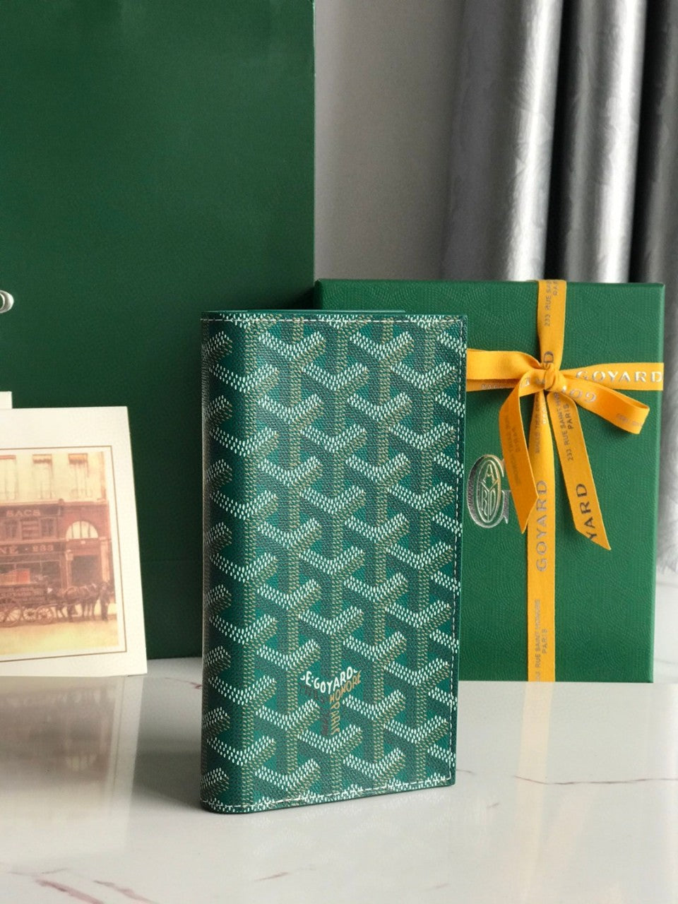 고야드 그린 생피에르 카드홀더 반지갑