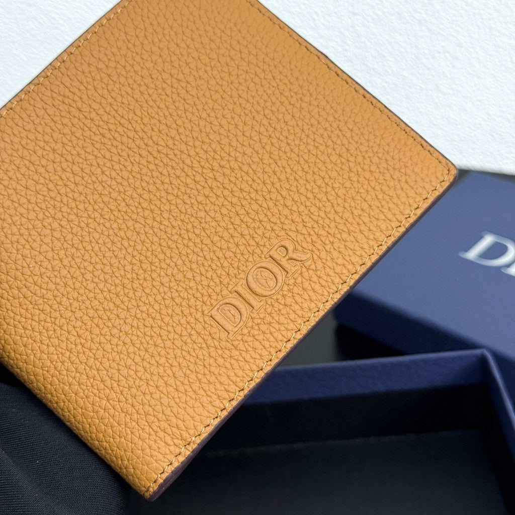 디올 브라운 Dior Icons 송아지 가죽 Privé 반지갑