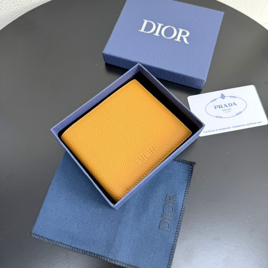 디올 브라운 Dior Icons 송아지 가죽 Privé 반지갑