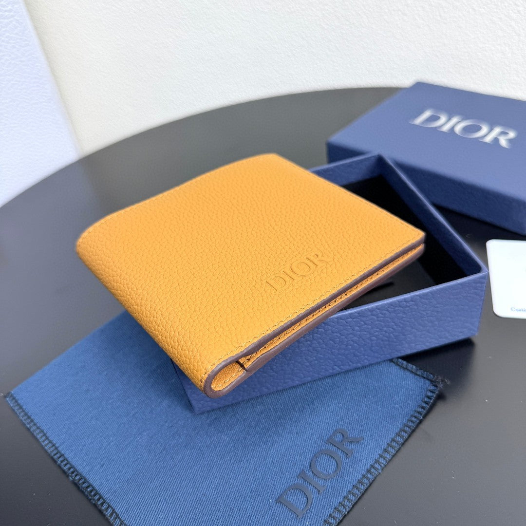 디올 브라운 Dior Icons 송아지 가죽 Privé 반지갑